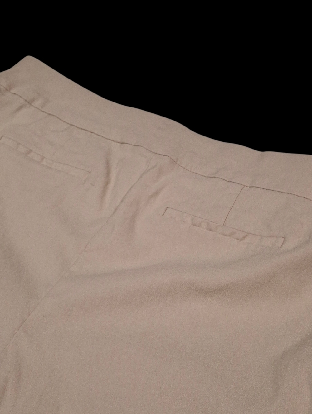 Chico's Pull-On Straight Leg Stretchy Beige Rayon Blend Pants Women Size 2 Large - Picture 8 of 15